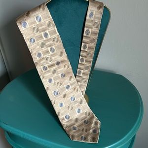 Axist Essentials Men’s Silk Necktie Retro Square Dot Geometric Print Accessory